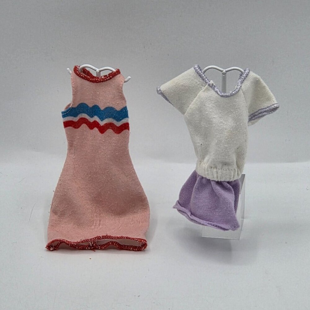 Vintage Barbie Doll Dresses: 2011 Mattel Rosa Dress & 1989 Fashion Starters Mini